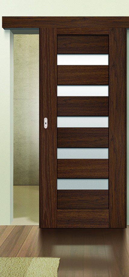 Wall-mounted sliding doors